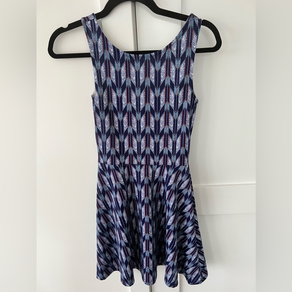 Purple Feather H&M Mini Dress
